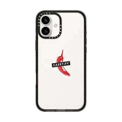 Casetify Iphone 16 Plus Case Black Impact Case  “spicy Hot Pot Only"