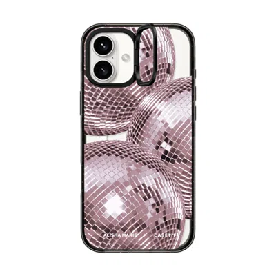 Casetify Iphone 16 Plus Case Black Impact Ring Stand Case Magsafe Compatible  Alisha Marie Disco Baby Case Ca