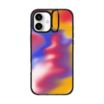 Casetify Iphone 16 Plus Case Black Impact Ring Stand Case Magsafe Compatible  Gradient,futurism Primary Aura