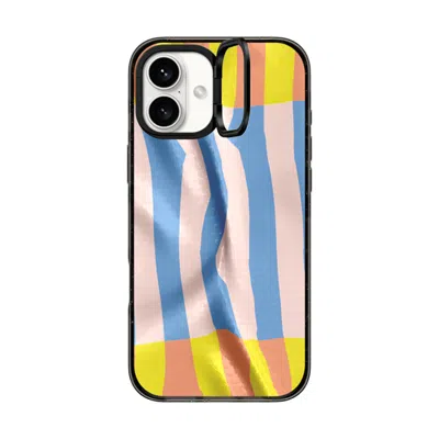 Casetify Iphone 16 Plus Case Black Impact Ring Stand Case Magsafe Compatible  Pattern Afternoon At Bondi