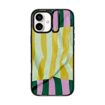 Casetify Iphone 16 Plus Case Black Impact Ring Stand Case Magsafe Compatible  Pattern Afternoon At Capri
