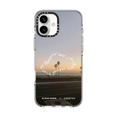 Casetify Iphone 16 Plus Case Clear Impact Clear Case Magsafe Compatible  Alisha Marie Sunsets & Therapy Case  In Transparent