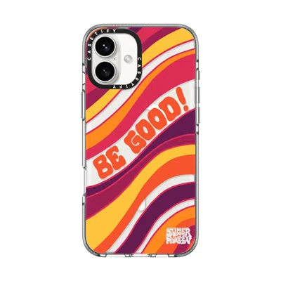 Casetify Iphone 16 Plus Case Clear Impact Clear Case Magsafe Compatible  Be Good - Summer Mckeen X  C In Multi