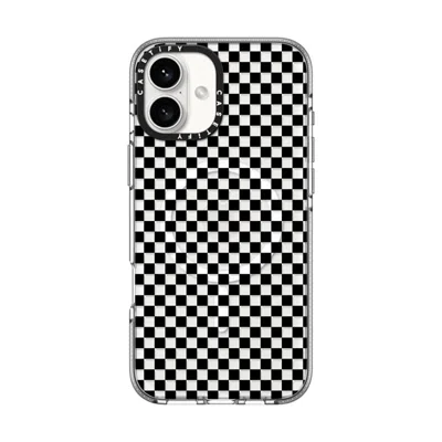 Casetify Iphone 16 Plus Case Clear Impact Clear Case Magsafe Compatible  Checker Case  In Transparent