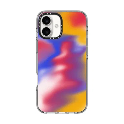 Casetify Iphone 16 Plus Case Clear Impact Clear Case Magsafe Compatible  Gradient,futurism Primary Aura In Transparent