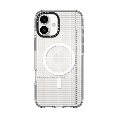 Casetify Iphone 16 Plus Case Clear Impact Clear Case Magsafe Compatible  Metrics  In Transparent