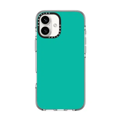 Casetify Iphone 16 Plus Case Clear Impact Clear Case Magsafe Compatible  Mint Green  In Transparent