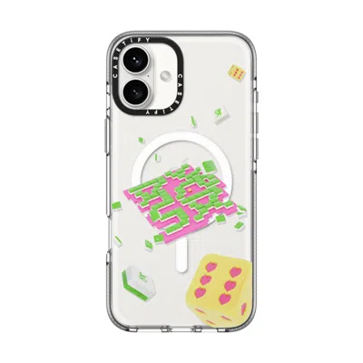 Casetify Iphone 16 Plus Case Clear Impact Clear Case Magsafe Compatible  Strike It Rich!  In Transparent