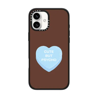 Casetify Iphone 16 Plus Case Matte Black Impact Case Magsafe Compatible  Cute But Psycho - Hot Fudge