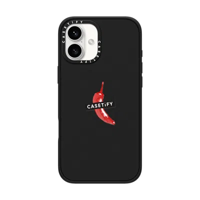 Casetify Iphone 16 Plus Case Matte Black Impact Case Magsafe Compatible  “spicy Hot Pot Only"