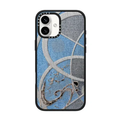 Casetify Iphone 16 Plus Case Matte Black Impact Case  Surrealism Cyber Denim
