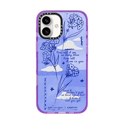 Casetify Iphone 16 Plus Case Purple Impact Case  Baby Blue