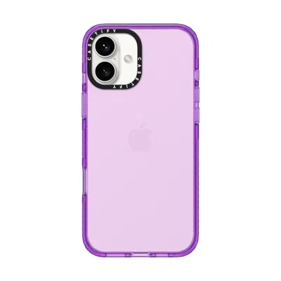 Casetify Iphone 16 Plus Case Purple Impact Case  _iphone6.1 (2019) Impact Case W/ Black Camera Ring -