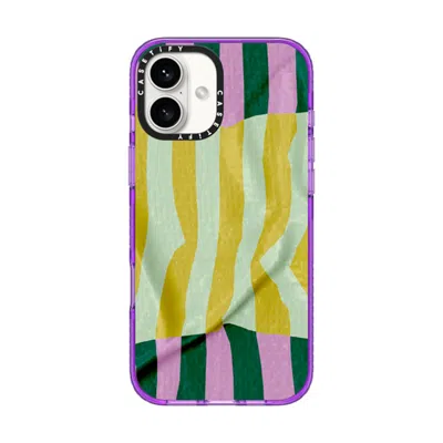Casetify Iphone 16 Plus Case Purple Impact Case  Pattern Afternoon At Capri