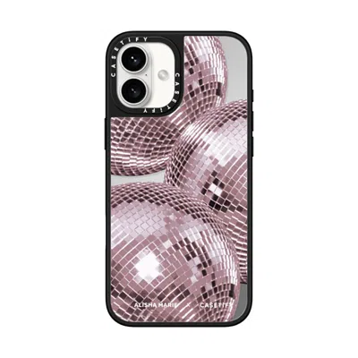 Casetify Iphone 16 Plus Case Silver On Black Mirror Case Magsafe Compatible  Alisha Marie Disco Baby Case Cas