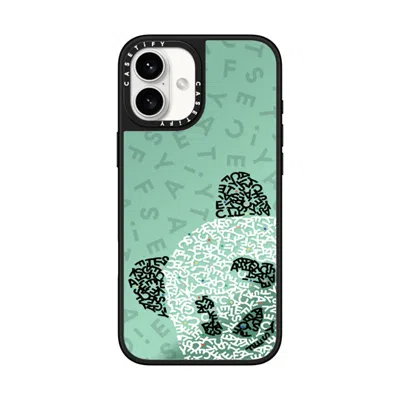 Casetify Iphone 16 Plus Case Silver On Black Mirror Case Magsafe Compatible  Hi! Panda!