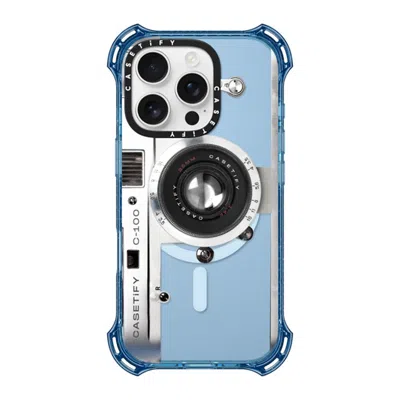 Casetify Iphone 16 Pro Case Baby Blue Bounce Case Magsafe Compatible  Camera Case - Retro