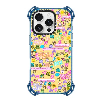 Casetify Iphone 16 Pro Case Baby Blue Bounce Case Magsafe Compatible  Emoji Paradise