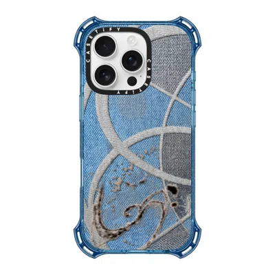 Casetify Iphone 16 Pro Case Baby Blue Bounce Case Magsafe Compatible  Surrealism Cyber Denim