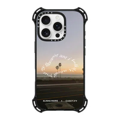 Casetify Iphone 16 Pro Case Black Bounce Case Magsafe Compatible  Alisha Marie Sunsets & Therapy Case Casetif