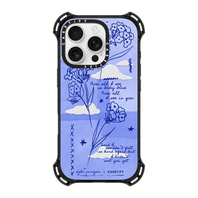 Casetify Iphone 16 Pro Case Black Bounce Case Magsafe Compatible  Baby Blue
