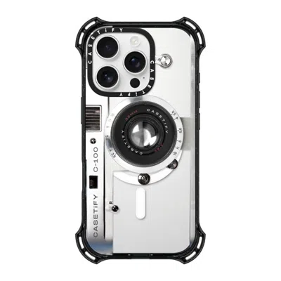Casetify Iphone 16 Pro Case Black Bounce Case Magsafe Compatible  Camera Case - Retro