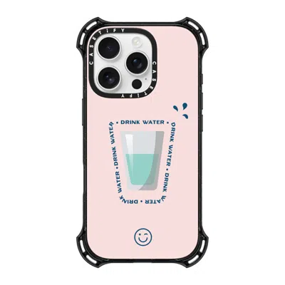 Casetify Iphone 16 Pro Case Black Bounce Case Magsafe Compatible  Hydrate Then Dominate