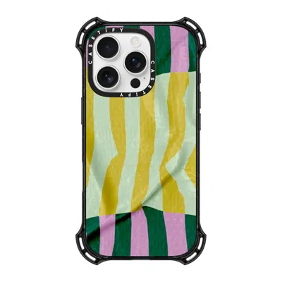 Casetify Iphone 16 Pro Case Black Bounce Case Magsafe Compatible  Pattern Afternoon At Capri
