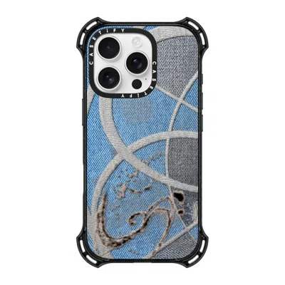Casetify Iphone 16 Pro Case Black Bounce Case Magsafe Compatible  Surrealism Cyber Denim