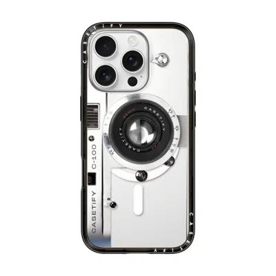 Casetify Iphone 16 Pro Case Black Compact Case Magsafe Compatible  Camera Case - Retro