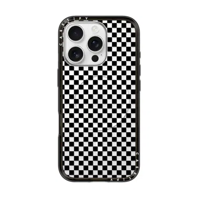 Casetify Iphone 16 Pro Case Black Compact Case Magsafe Compatible  Checker Case
