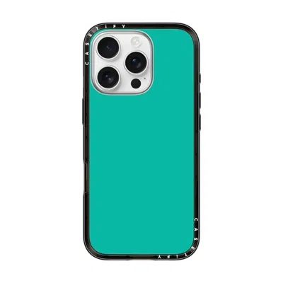 Casetify Iphone 16 Pro Case Black Compact Case Magsafe Compatible  Mint Green