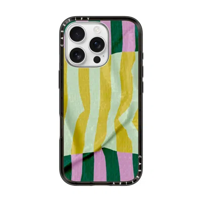 Casetify Iphone 16 Pro Case Black Compact Case Magsafe Compatible  Pattern Afternoon At Capri