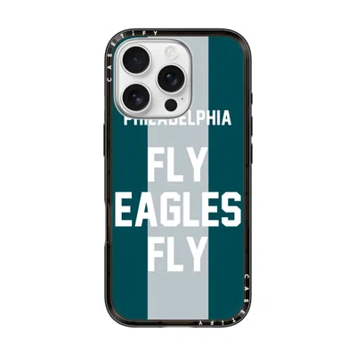 Casetify Iphone 16 Pro Case Black Compact Case Magsafe Compatible  Superbowl - Fly Eagles Fly