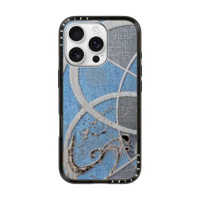 Casetify Iphone 16 Pro Case Black Compact Case Magsafe Compatible  Surrealism Cyber Denim