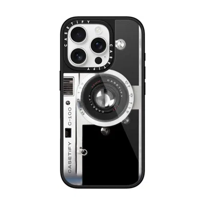 Casetify Iphone 16 Pro Case Black Glaze Case Magsafe Compatible  Camera Case - Retro