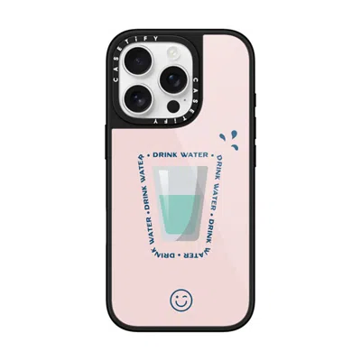 Casetify Iphone 16 Pro Case Black Glaze Case Magsafe Compatible  Hydrate Then Dominate  In Gray