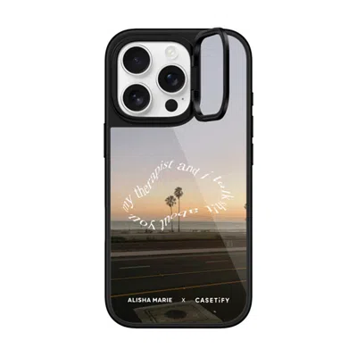 Casetify Iphone 16 Pro Case Black Glaze Ring Stand Case Magsafe Compatible  Alisha Marie Sunsets & Therapy Ca