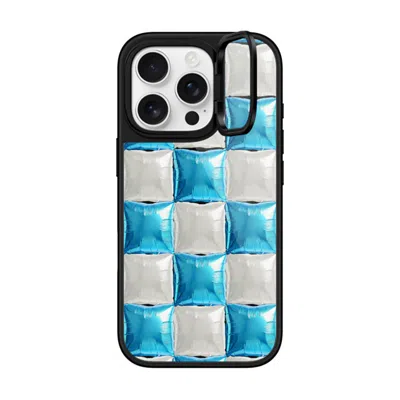 Casetify Iphone 16 Pro Case Black Glaze Ring Stand Case Magsafe Compatible  Pattern,y2k Balloon Checkers - Sk