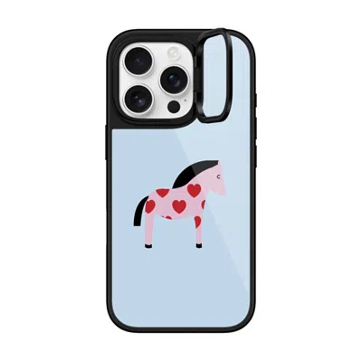 Casetify Iphone 16 Pro Case Black Glaze Ring Stand Case Magsafe Compatible  Pony With Red Heart - Blue Me Awa