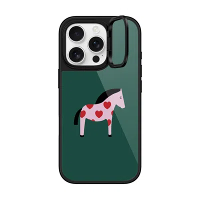 Casetify Iphone 16 Pro Case Black Glaze Ring Stand Case Magsafe Compatible  Pony With Red Heart - Mossy Myste