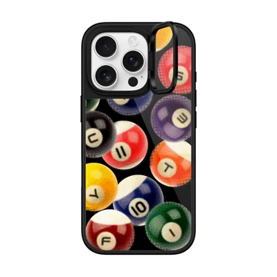 Casetify Iphone 16 Pro Case Black Glaze Ring Stand Case Magsafe Compatible  Sport Billiard