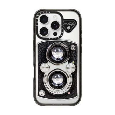 Casetify Iphone 16 Pro Case Black Impact Case  Camera Case - Vintage