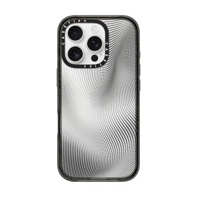 Casetify Iphone 16 Pro Case Black Impact Case  Halftone Case