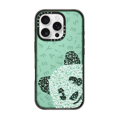 Casetify Iphone 16 Pro Case Black Impact Case  Hi! Panda!