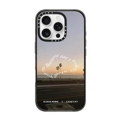 Casetify Iphone 16 Pro Case Black Impact Case Magsafe Compatible  Alisha Marie Sunsets & Therapy Case Casetif