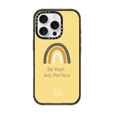 Casetify Iphone 16 Pro Case Black Impact Case Magsafe Compatible  Be Real, Not Perfect