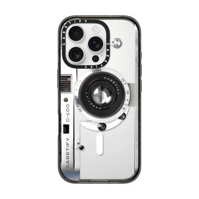 Casetify Iphone 16 Pro Case Black Impact Case Magsafe Compatible  Camera Case - Retro