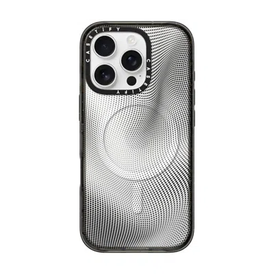 Casetify Iphone 16 Pro Case Black Impact Case Magsafe Compatible  Halftone Case
