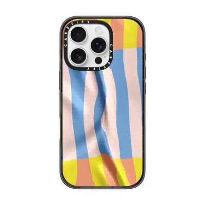 Casetify Iphone 16 Pro Case Black Impact Case  Pattern Afternoon At Bondi